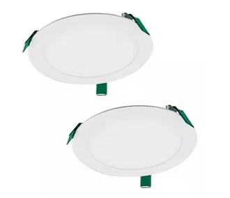 HALO 8 in. Selectable CCT New Construction Canless Recessed Integrated LED Kit, (2-Pack)